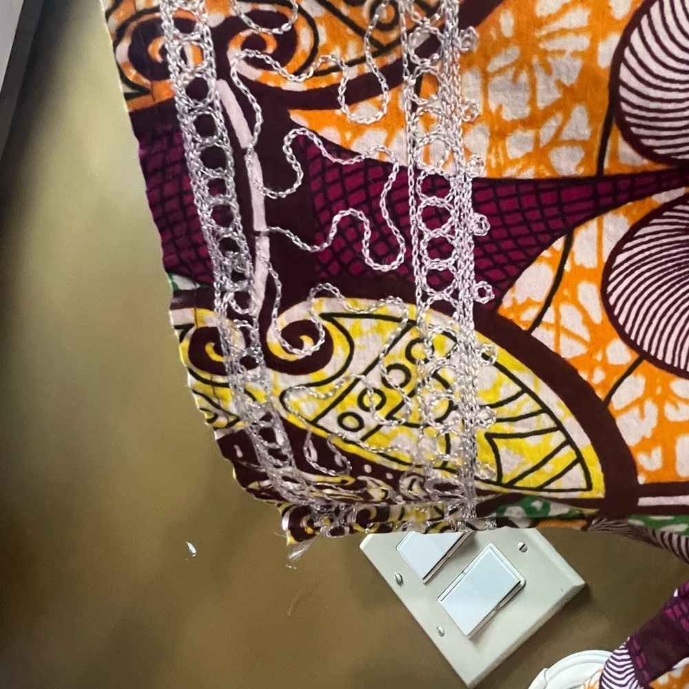 Advance Apparel African print dress with pockets free size - Picture 8 of 10